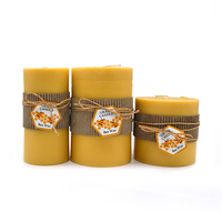 Bougie parfumée en cire d'abeille 100% naturelle PG11F à combustion longue durée