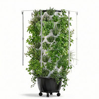 Tour de culture hydroponique verticale de qualité commerciale à 6-12 niveaux avec pompe, pour ananas, fraises, légumes, équipement de serre de jardin