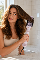 Brosse sèche-cheveux volumisante 3-en-1 1100W avec revêtement céramique – Outil de coiffage à air chaud