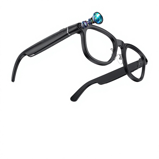 2026 Cross-Border Bestseller Smart Glasses AI Real-Time Translation HD Photo Video Recording Touch Button Control 220mAh Battery