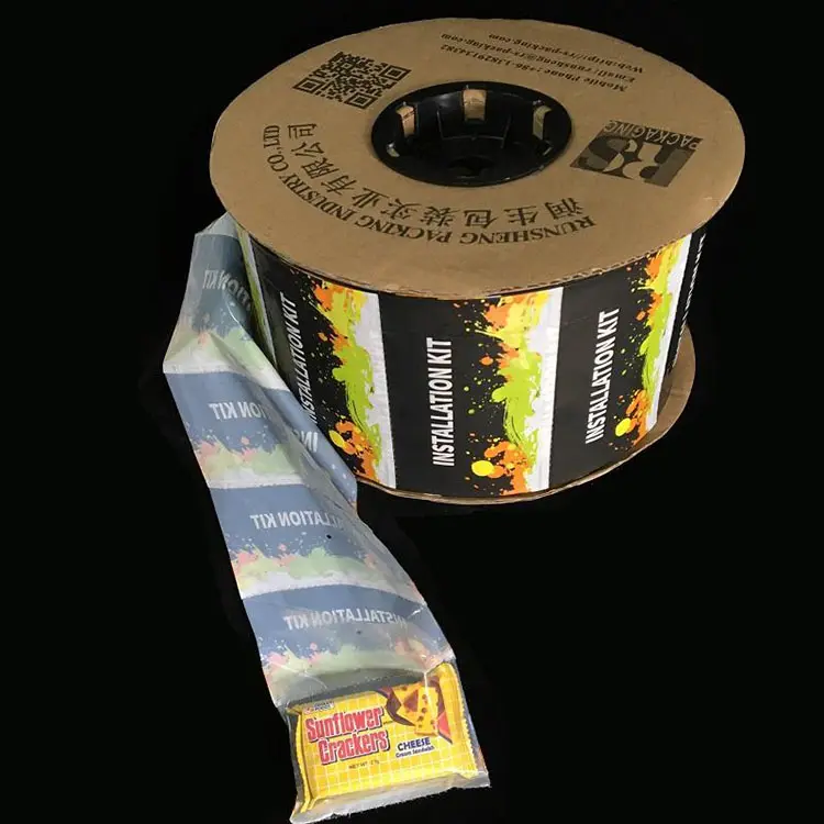 Custom Printing package food Perforated auto bagging Fan-folded Pre opened on a roll bag plastic shopping auto bags for business