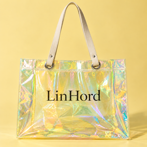 Borsa Tote in PVC Iridescente Personalizzata per <span class=keywords><strong>Aziende</strong></span> di Produzione Eventi, Confezione Regalo Brandizzata per Eventi Aziendali di Inaugurazione - Product Image 2