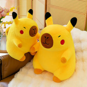 Peluche Capybara Cosplay Pikachu, Jouet en Peluche Capybara, Poupée en Peluche de Dessin Animé, Jouet en Peluche Anime, Poupée en Peluche, Oreiller - Product Image 5