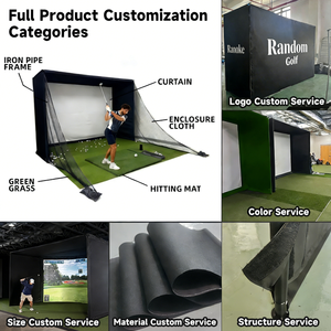 Projecteur de cage de <span class=keywords><strong>golf</strong></span> bon Portable personnalisé extérieur baie cadre armoire bricolage <span class=keywords><strong>simulateur</strong></span> étanche <span class=keywords><strong>simulateur</strong></span> de <span class=keywords><strong>golf</strong></span> boîtier - Product Image 2