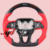Volant en fibre de carbone avec LED personnalisées pour Dodge Challenger Charger SRT RT GT 2015-2024