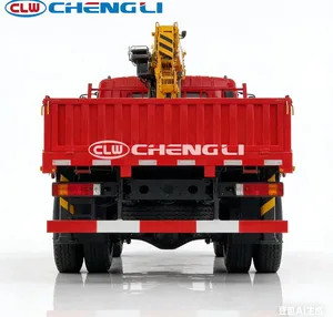 China Factory Sells Clw 12 Tons Truck Mounted Crane Accepts Customization Crane Truck Telescopic Boom Hydraulic Crane - Product Image 5