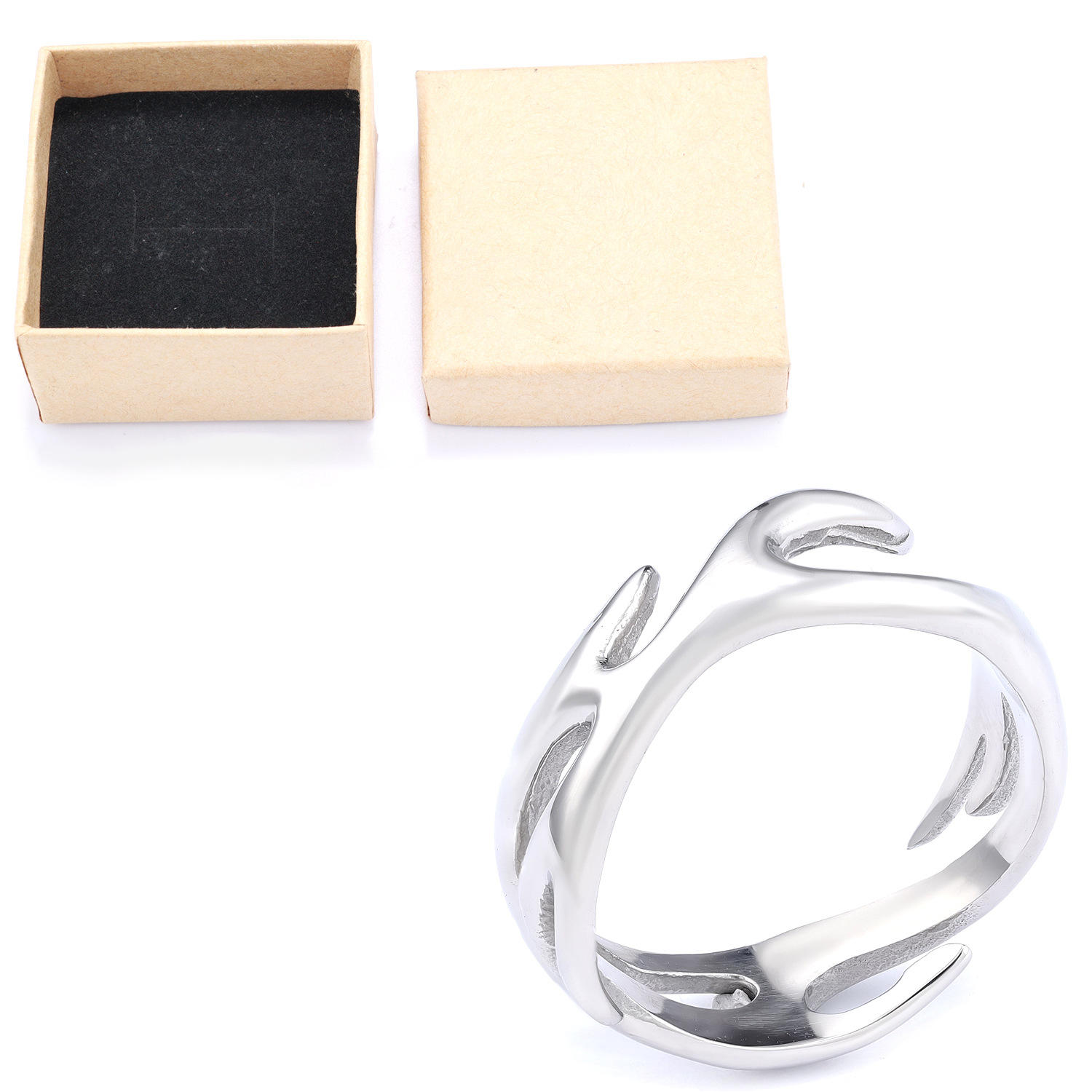 กล่องเครื่องประดับเงินพร้อมอุปกรณ์เสริม