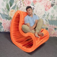 Eventfur nouveau cadre en bois de loisirs traditionnel tufté cuir synthétique peau de roche confortable canapé chaise pour hôtel appartement centre commercial