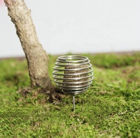 Panier à engrais pour orchidées en acier inoxydable, grande sphère, plantation automatique, écologique, pour jardin domestique