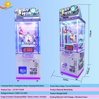 Machine de jeu d'arcade commerciale grande envergure en métal Happy 7 Seconds Scissor Machine avec garantie d'un an et support en anglais pour parcs d'attractions