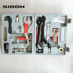 SIBON B0810104 Juego de Herramientas Universal para <span class=keywords><strong>Bicicleta</strong></span> de 17 Piezas, Kit de Reparación de Bicicletas con Caja <span class=keywords><strong>BMC</strong></span> - Product Image 1