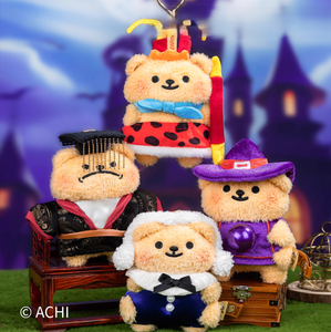 Llavero de Peluche Bordado Personalizado de la Serie Profesional Bear Bug, 100% Poliéster, Bonito Colgante de Muñeco de Dibujos Animados para Bolsos - Product Image 1