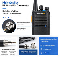 Antena Coaxial RF 360 para Walkie-Talkie, Adaptador de Latón Hembra a Macho, Venta al por Mayor del Fabricante