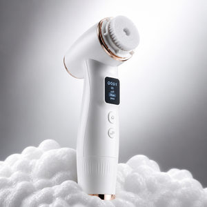 Cepillo <span class=keywords><strong>Facial</strong></span> Eléctrico Portátil Profesional, Doble Modo, Limpieza Profunda Suave, Máquina Automática para Lavar la Cara con Espuma y Cerdas Suaves - Product Image 2