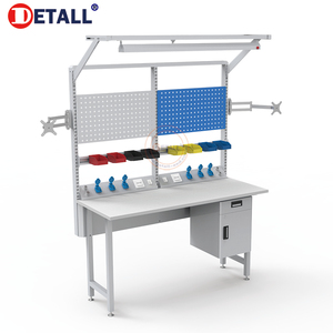 Detall thép điện ESD điện thoại sửa chữa Bảng điều chỉnh chống tĩnh làm việc băng ghế dự bị với ngăn kéo - Product Image 3