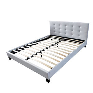 Cadre de lit rembourré doux et confortable, taille Queen, meubles de chambre à coucher, fabricant de cadres de lit rembourrés - Product Image 6