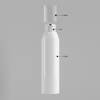 Flacon mousseur à pression blanc de haute qualité 80 ml, flacon mousseur pour soins de la peau 30 ml/50 ml avec pompe pulvérisatrice à fond étroit