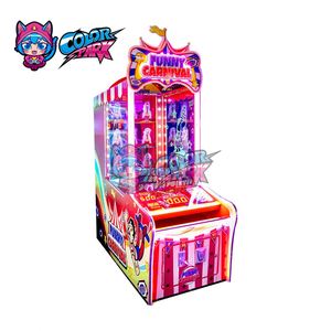 Nouvelle machine de jeu d'arcade à monnayeur pour enfants, jeu de lancer de balles et de frapper le clown, jeu de loterie, colorée, pour parcs - Product Image 4