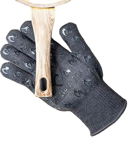 Vente en gros micro-ondes grill <span class=keywords><strong>cuisine</strong></span> isolation <span class=keywords><strong>thermique</strong></span> résistant à la chaleur coton double gants de four - Product Image 2