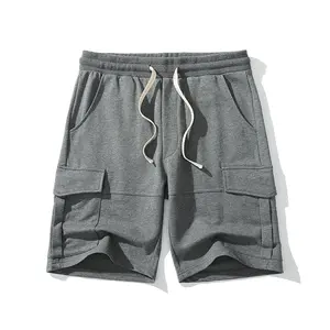 Summer new European and American hip hop sports men's shorts high street loose cotton shorts men five minute pants