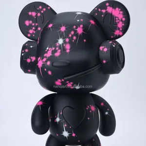 Nanchi 인공 수지 공예 만화 액션 Bearbrick 모델 아트 갤러리 장식 장식품 전기 곰 벽돌 동상