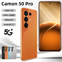 Camon 50 Pro 5G Versión Global, Teléfono Móvil para Juegos, 16GB RAM, 1TB Almacenamiento, Pantalla HD de 7.3 Pulgadas, Android 15, Smartphone al por Mayor