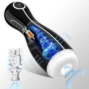 Sıkma titreşimli Sucking otomatik erkek mastürbasyon kupası Penis stimülasyon elektrikli cep kedi erkek Stroker seks makineleri - Product Image 1