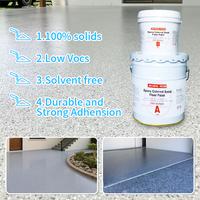 Pelapis Lantai Epoxy Berwarna Anti Selip Berkualitas Tinggi, Selfleveling, Tahan Aus, Cat Resin Cair untuk Rumah, Garasi, Jalan Masuk