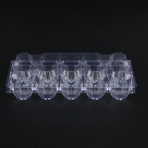 Plateau à œufs jetable transparent avec 10 trous en plastique transparent pour agriculteurs en carton à œufs à usage industriel Agriculture - Product Image 5