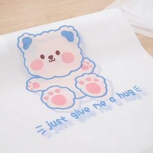 Оптовые многоразовые пакеты-зиплоки с горячим тиснением, дизайн с мультяшными животными, из полиэтилена, настраиваемые для одежды, обуви, носков - Product Image 4