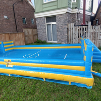 Terrain de football gonflable en PVC de haute qualité, sur mesure, 15m*7m, pour enfants, avec installation facile, capacité de 1000kg