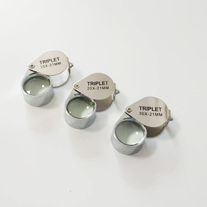 10x 20x 30x gấp túi jeweler Kính lúp có thể gập lại đồ trang sức cầm tay kính lúp Monocle Mini kính hiển vi - Product Image 6
