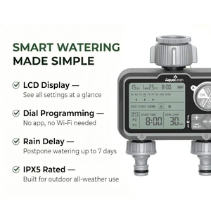 Garden Watering Automatic <b>Timer</b> Plastic Program-Setting Dial Manual On Switch Lock for Outdoor - Product Image 5