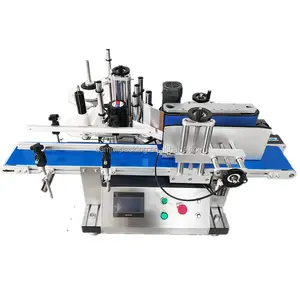 Automatische Glazen Ampul Flesje Blikje Plastic Ronde Fles Sticker Etiket Drukmachine Met Datum Code Printer