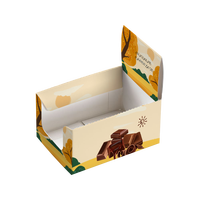 Boîtes de présentation prêtes à être emballées sur étagère pour comptoir de parfums avec impression personnalisée pour barre chocolatée Mes barres protéinées à insérer en carton