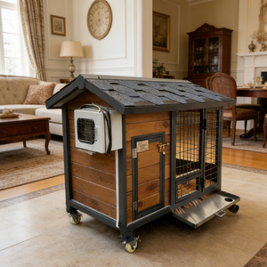 Caseta Plegable Moderna <span class=keywords><strong>para</strong></span> Patos, Refugio Exterior de Perfil Bajo con Rampa de Acceso <span class=keywords><strong>para</strong></span> Estanques, Construcción de Madera - Product Image 4