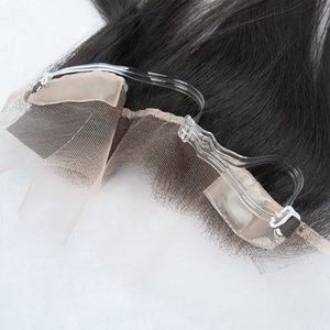 ท็อปเปอร์ผมแท้ 100% สีดำธรรมชาติจากโรงงาน ขนาด 12x2 นิ้ว พร้อม HD Lace Hairline  โซลูชั่นที่ดีที่สุดสำหรับปัญหาผมบางบริเวณไรผม สำหรับผู้หญิง - Product Image 3