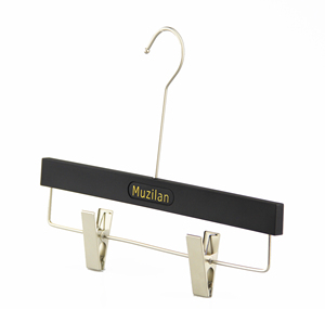 Abiti da sposa moderni squisiti da donna cappotto appendiabiti in plastica rivestita in gomma con Logo personalizzato in velluto antiscivolo - Product Image 4