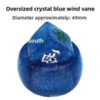 Dés de Mahjong Ronds en Résine, Couleurs Moyennes Sud-Est/Nord-Ouest, Effet Cristallin Renforcé, 24MM 49MM Zhuang Tuo EL-MAH74