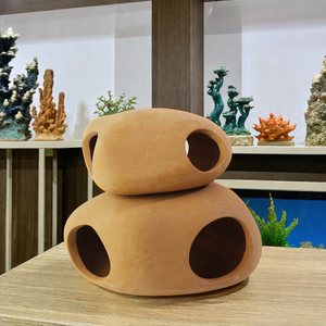 Cueva de Cerámica Ecológica para Acuario, Escondite para Peces, Decoración para Sala de Estar - Product Image 6