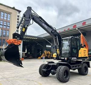 Excavatrice sur roues hydraulique de 10 tonnes JG120S de 73,5 kW avec attache rapide et grappin - Product Image 5