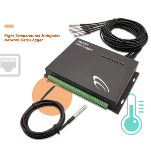 Registrador de Datos Inalámbrico Multipunto de 8 Canales, Resistente al Agua y a Altas Temperaturas, con Carga GPRS y Software de Análisis de Datos, OEM/ODM - Product Image 1