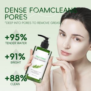 Limpiador Facial de Árbol de Té de 300ml al por Mayor, Fórmula Suave para el Cuidado de la Piel, Limpieza Profunda - Product Image 6