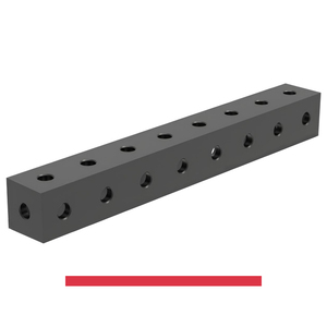 SteelMax GPPH 800x100x100mm connecting block, 15mm thick, <b>28mm</b> holes - Product Image 1