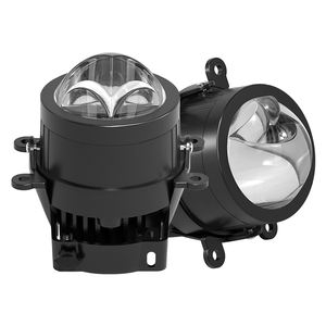 3.0 voiture Laser antibrouillard blanc jaune 3 couleurs Laser bi-LED projecteur lentille trois faisceaux Bi Led lentille antibrouillard pour voiture Honda Toyota - Product Image 1