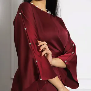 Abaya musulmana personalizada de alta calidad, lista para usar abaya, barata, venta al por mayor