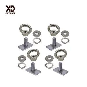 Manufacturers Wholesale Track Mount Tie Down Eyelet Pack Heavy Duty Eye Bolt Stainless Steel M8 Eye Nuts