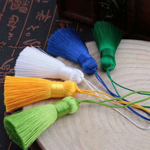 5CM kısa yağ saçak giyim aksesuarları imi buz ipek püskül kolye DIY aksesuarları - Product Image 5