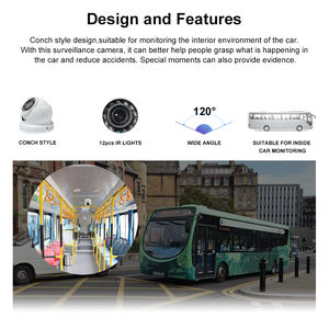 <span class=keywords><strong>Caméra</strong></span> de <span class=keywords><strong>surveillance</strong></span> intérieure pour voiture, <span class=keywords><strong>caméra</strong></span> dôme de sécurité pour bus, autobus scolaire, camion, fourgon, camping-car - Product Image 3