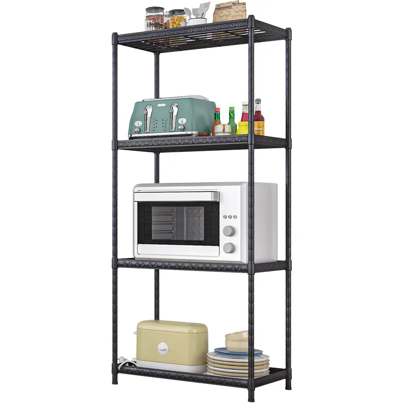 Storage holders racks organizer living room furniture storage rack shelving adjustable 4-tier storage kitchen organizer